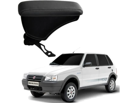 Apoio Descanso Encosto de Braço FIAT UNO COM ENGATE CURVO - Grafite - 1982 a 2012