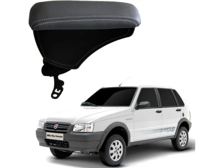 Apoio Descanso Encosto de Braço FIAT UNO COM ENGATE RETO - Cinza - 1982 a 2012