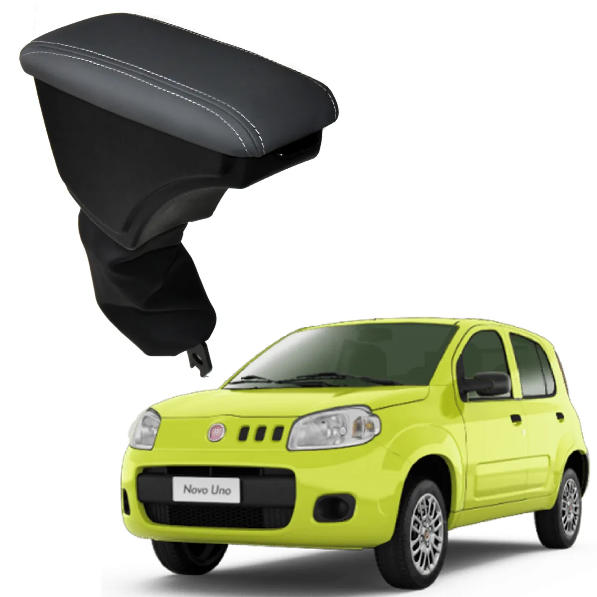 Apoio Descanso Encosto de Braço FIAT UNO VIVACE - Cinza - 2010 a 2021