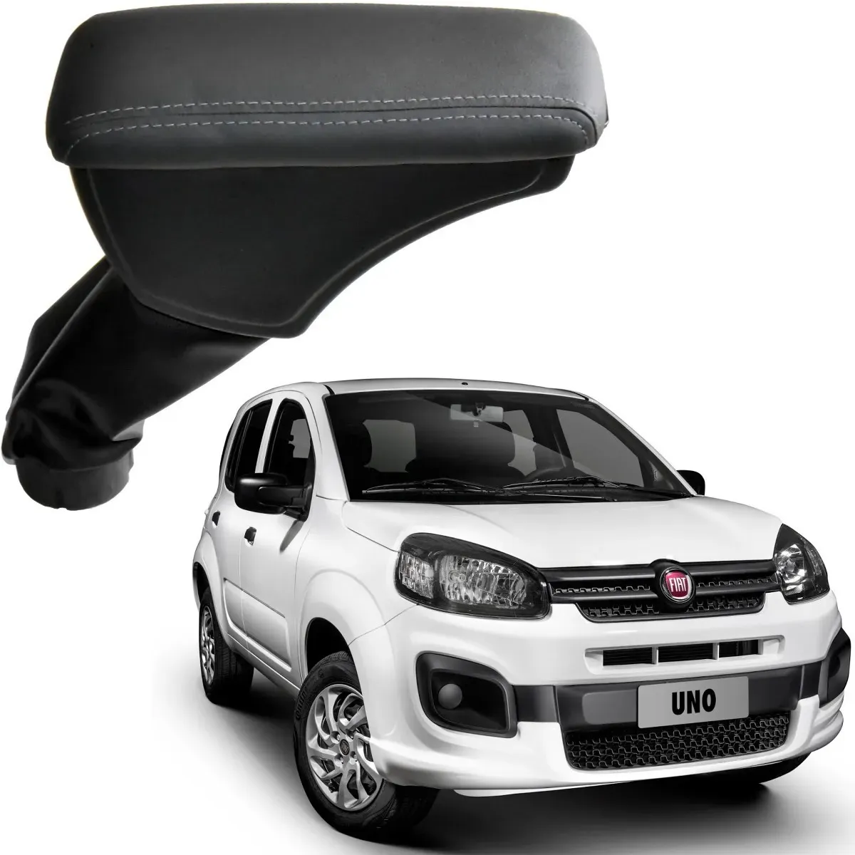 Apoio Descanso Encosto de Braço FIAT UNO WAY - Grafite - 2014 a 2019