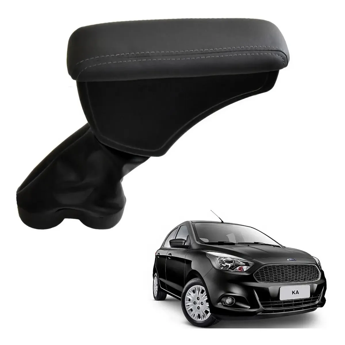 Apoio Descanso Encosto de Braço FORD KA - Grafite - 2015 a 2021