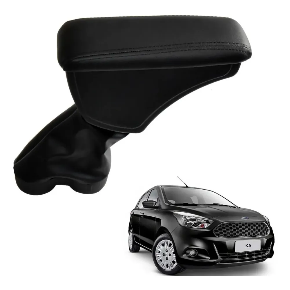 Apoio Descanso Encosto de Braço FORD KA - Preto  - 2015 a 2021