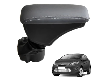 Apoio Descanso Encosto de Braço FORD NEW FIESTA HATCH MEXICANO - Cinza - 2010 a 2012