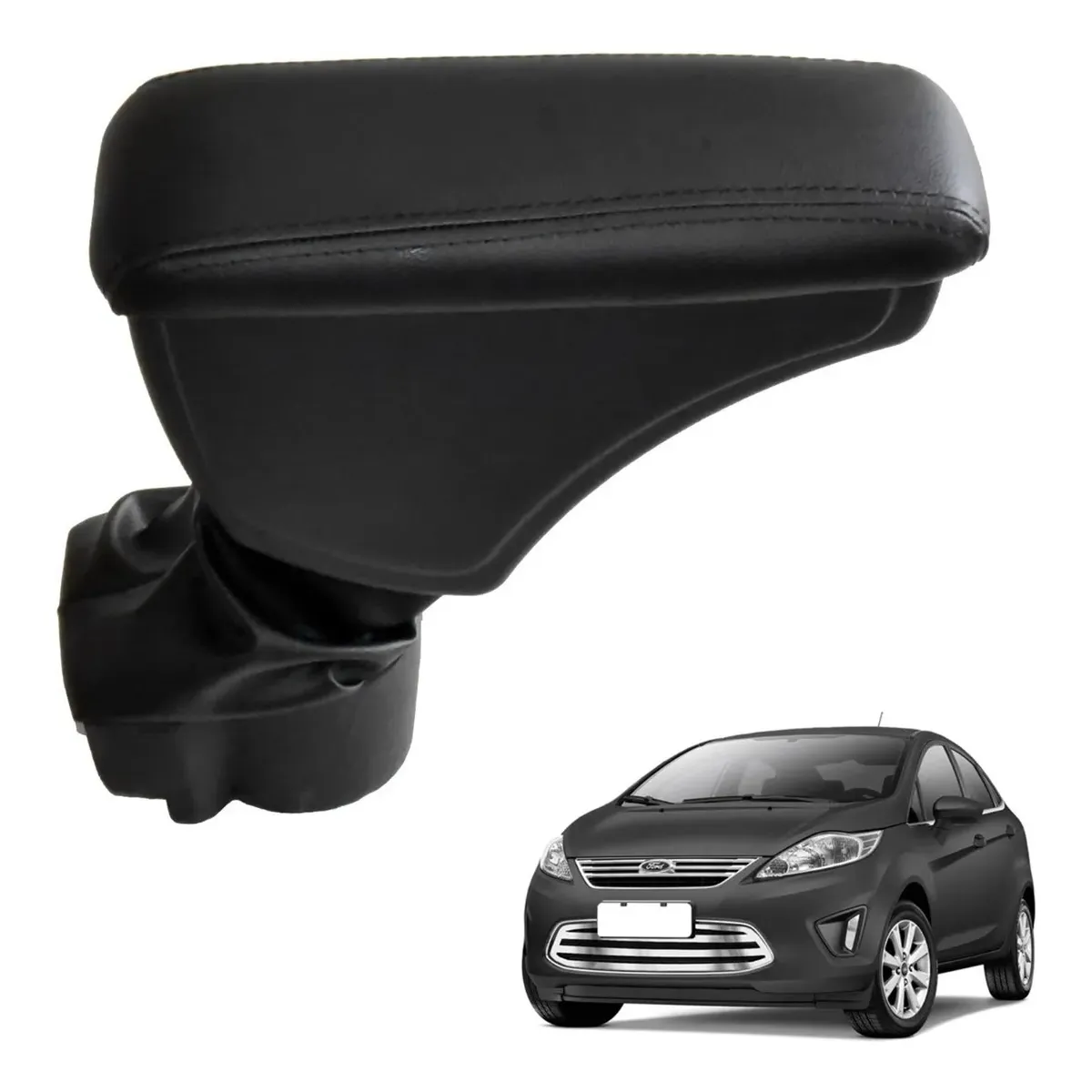 Apoio Descanso Encosto de Braço FORD NEW FIESTA HATCH MEXICANO - Preto  - 2010 a 2012