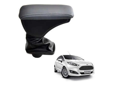 Apoio Descanso Encosto de Braço FORD NEW FIESTA HATCH NACIONAL - Cinza - 2013 a 2017