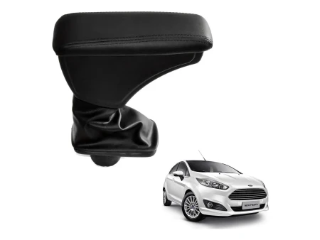 Apoio Descanso Encosto de Braço FORD NEW FIESTA HATCH NACIONAL - Preto  - 2013 a 2017
