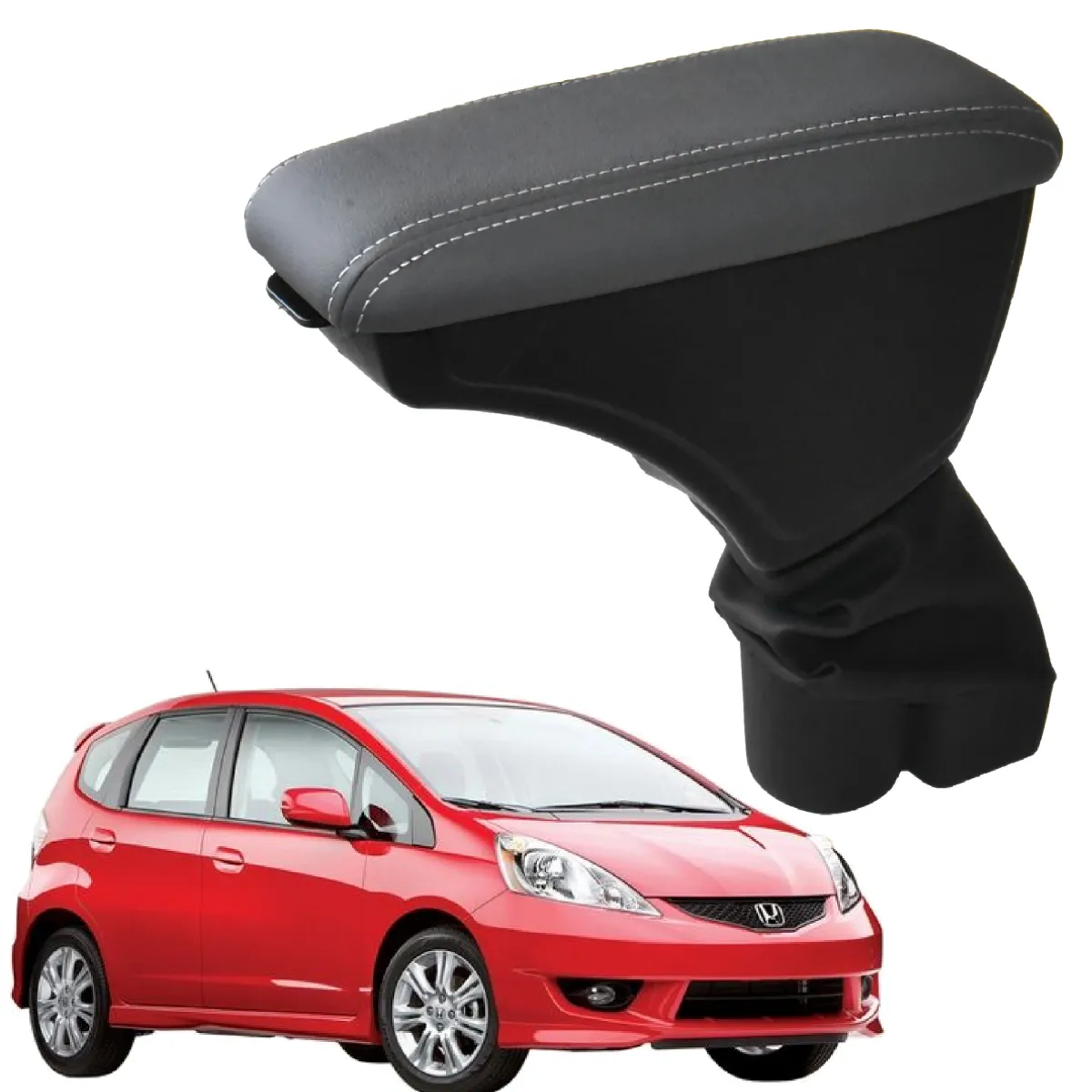 Apoio Descanso Encosto de Braço HONDA FIT - Cinza - 2004 a 2008