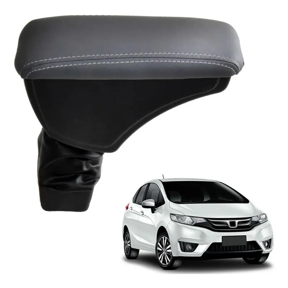 Apoio Descanso Encosto de Braço HONDA FIT - Cinza - 2015 a 2021