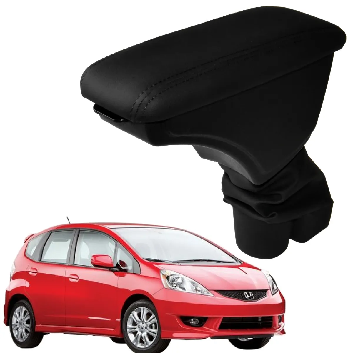 Apoio Descanso Encosto de Braço HONDA FIT - Preto  - 2004 a 2008