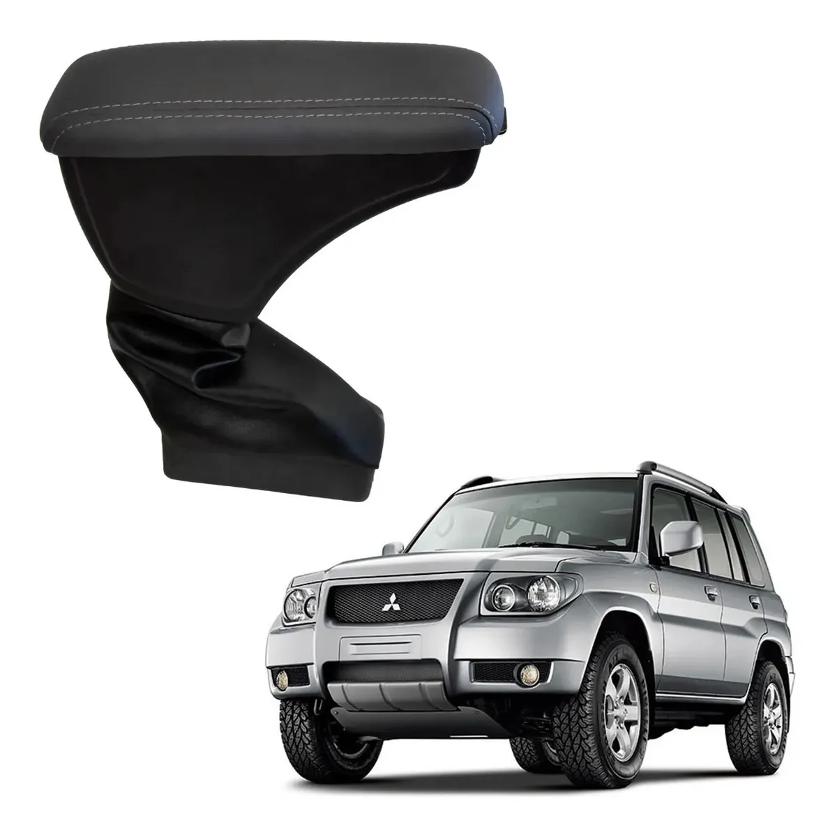 Apoio Descanso Encosto de Braço MITSUBISHI TR4 - Grafite - 2002 a 2014