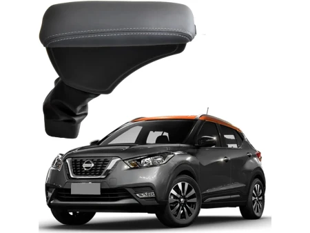 Apoio Descanso Encosto de Braço NISSAN KICKS - Cinza - 2016 a 2024