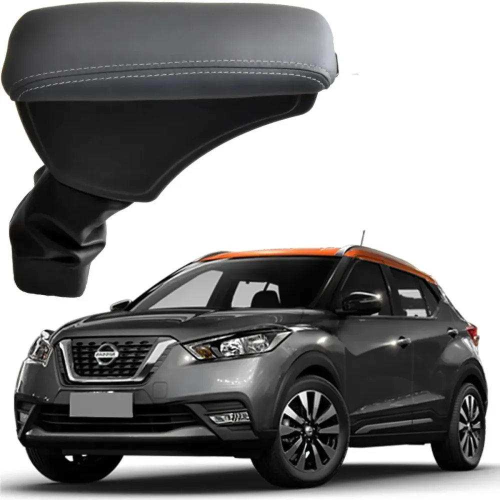 Apoio Descanso Encosto de Braço NISSAN KICKS - Cinza - 2016 a 2024