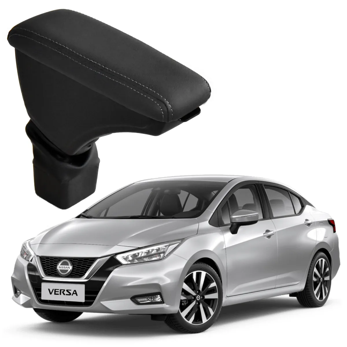 Apoio Descanso Encosto de Braço NISSAN NOVO VERSA - Grafite - 2020 a 2024