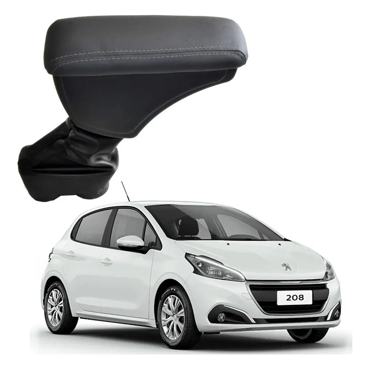 Apoio Descanso Encosto de Braço PEUGEOT 208 - Grafite - 2013 a 2019