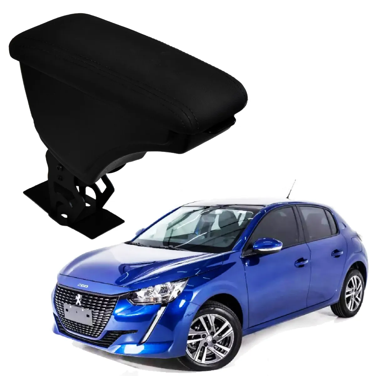 Apoio Descanso Encosto de Braço PEUGEOT 208 - Preto  - 2021 a 2025