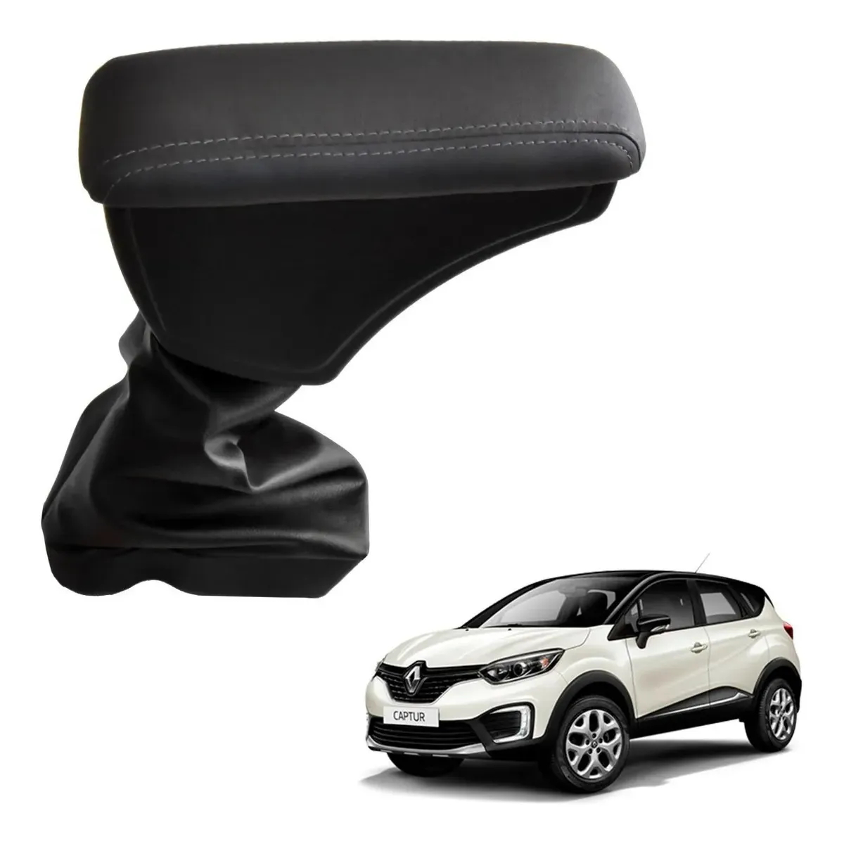 Apoio Descanso Encosto de Braço RENAULT CAPTUR - Grafite - 2017 a 2023