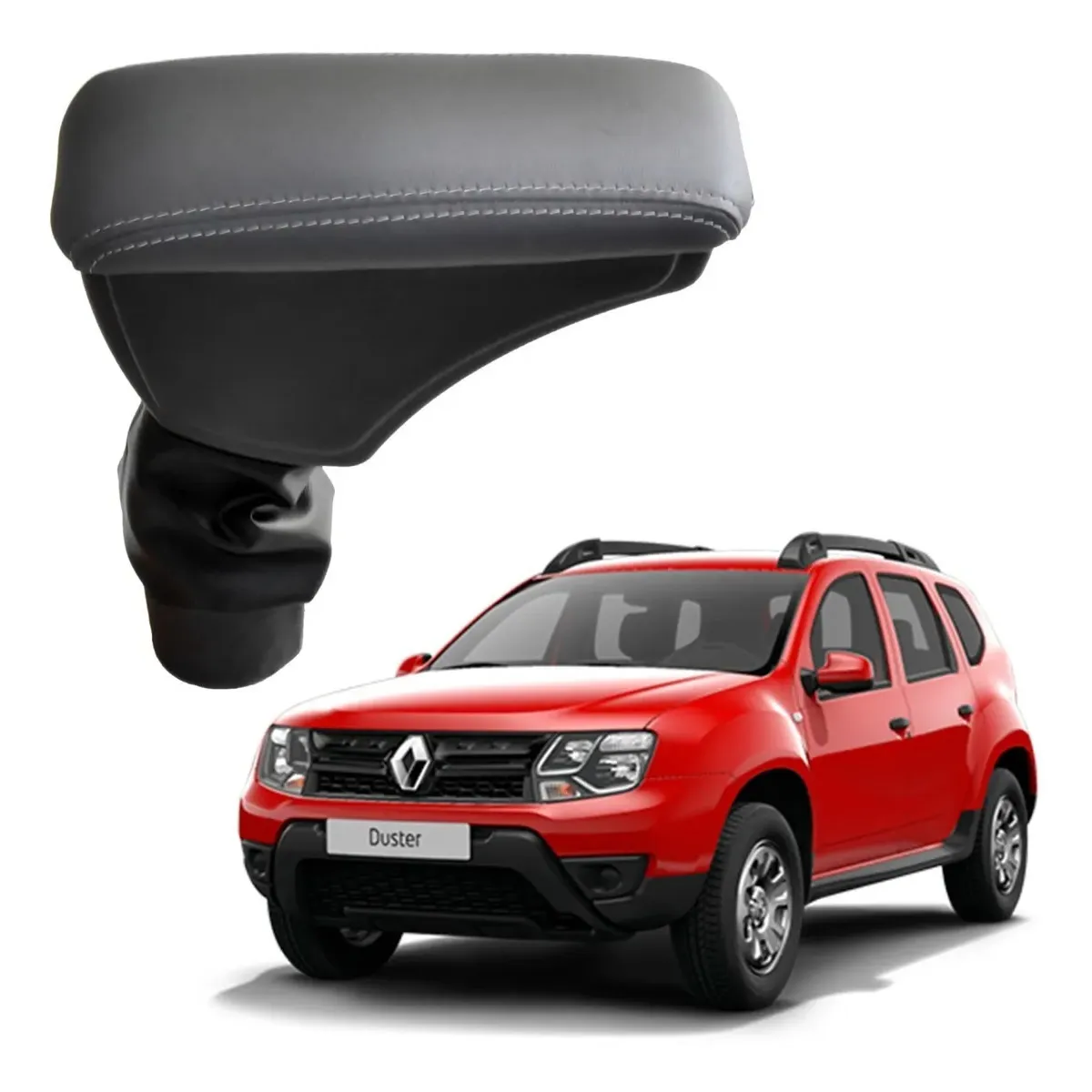 Apoio Descanso Encosto de Braço RENAULT DUSTER - Cinza - 2011 a 2019