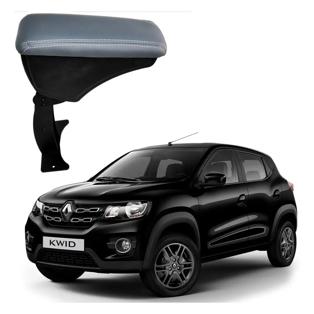 Apoio Descanso Encosto de Braço RENAULT KWID - Cinza - 2017 a 2025