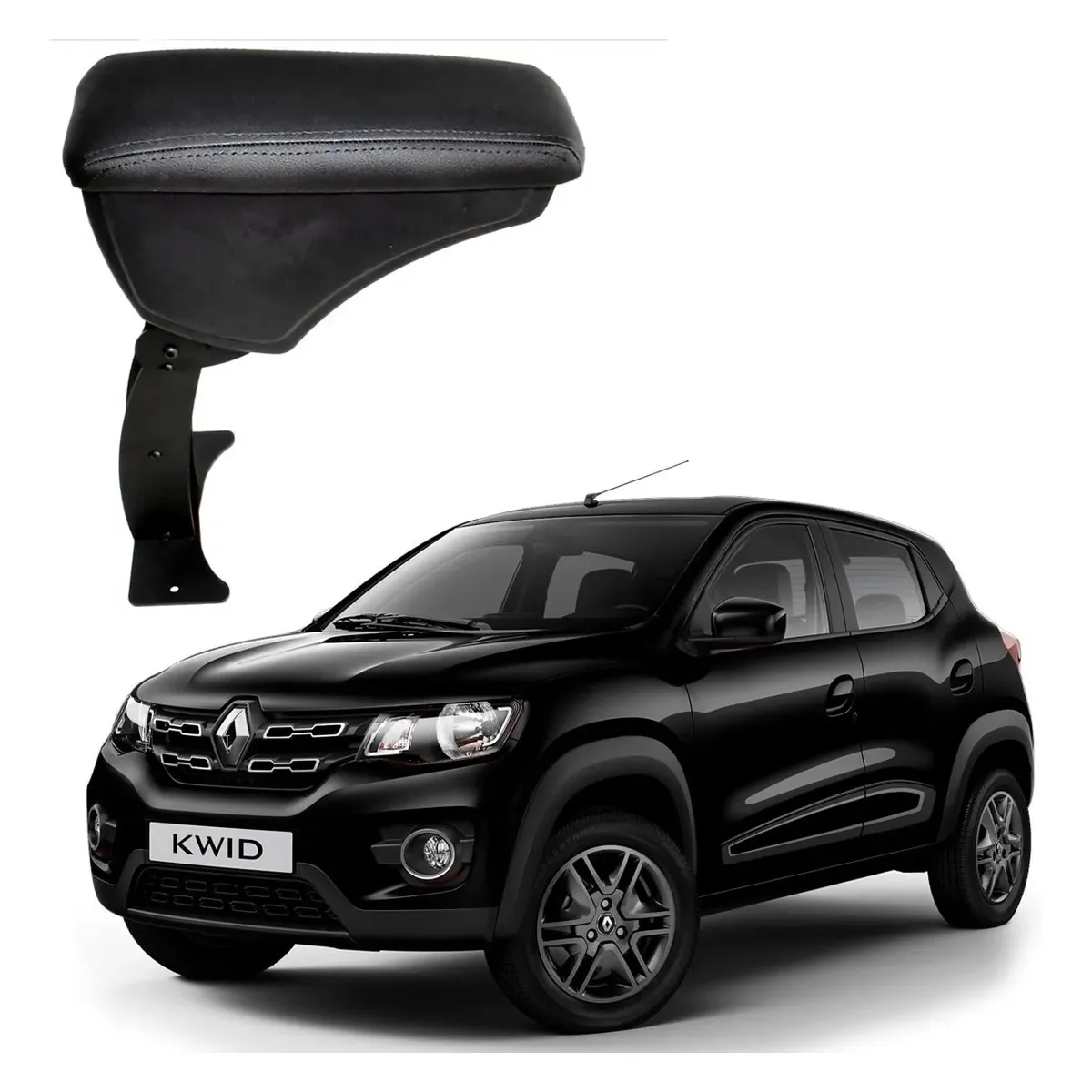 Apoio Descanso Encosto de Braço RENAULT KWID - Preto  - 2017 a 2025