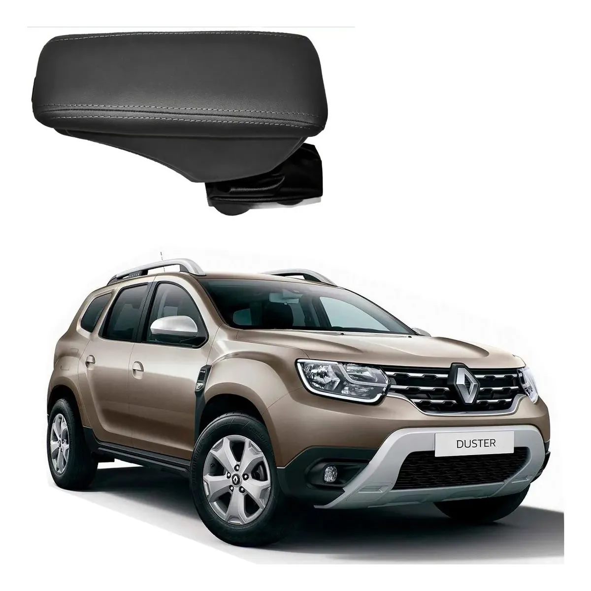 Apoio Descanso Encosto de Braço RENAULT NOVA DUSTER - Grafite - 2021 a 2025