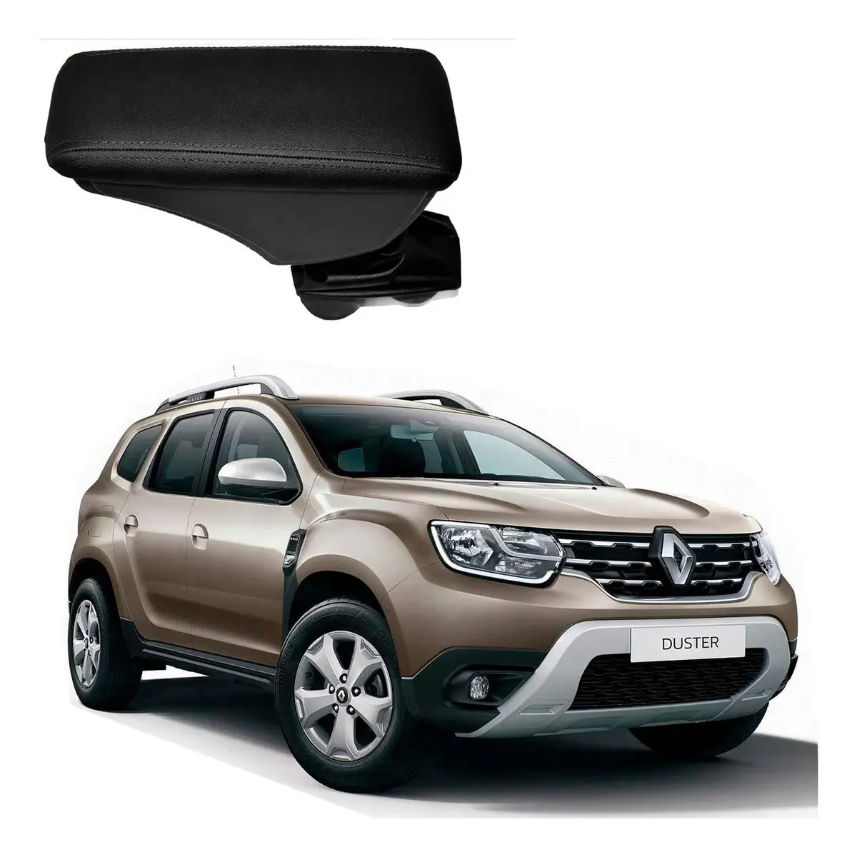 Apoio Descanso Encosto de Braço RENAULT NOVA DUSTER - Preto  - 2021 a 2025