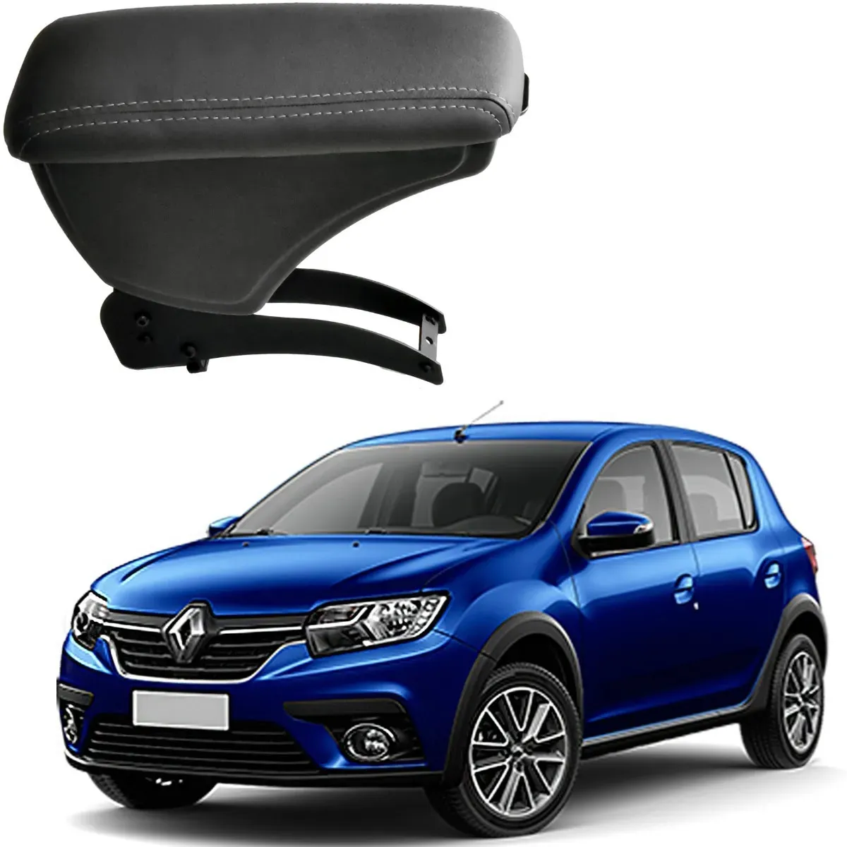 Apoio Descanso Encosto de Braço RENAULT SANDERO - Grafite - 2007 a 2023