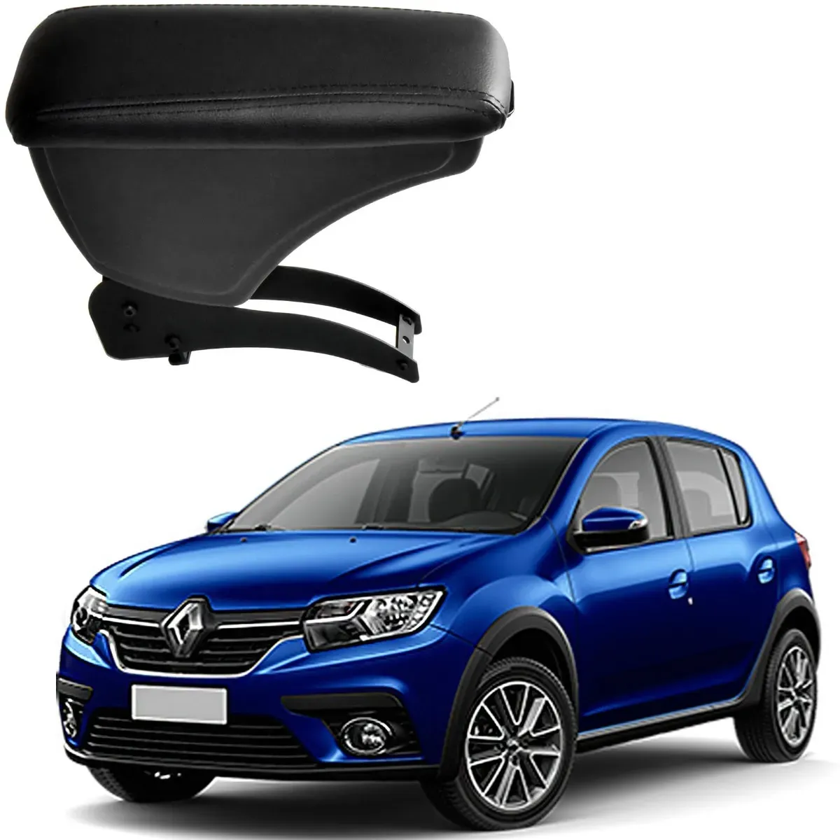 Apoio Descanso Encosto de Braço RENAULT SANDERO - Preto  - 2007 a 2023