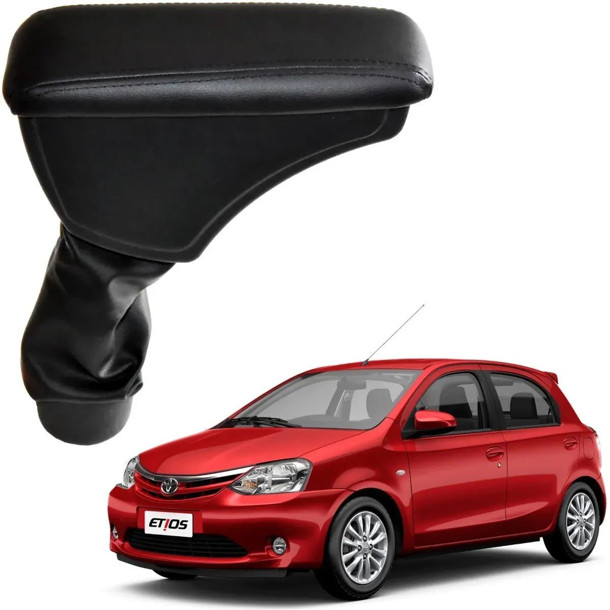Apoio Descanso Encosto de Braço TOYOTA ETIOS - Preto  - 2012 a 2021