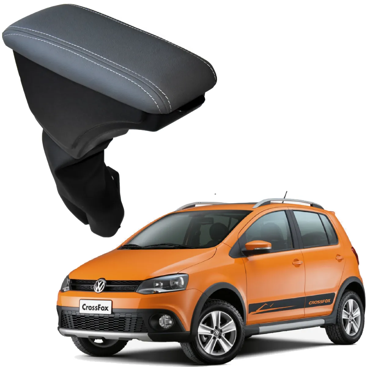 Apoio Descanso Encosto de Braço VOLKSWAGEN CROSSFOX - Cinza - 2003 a 2021