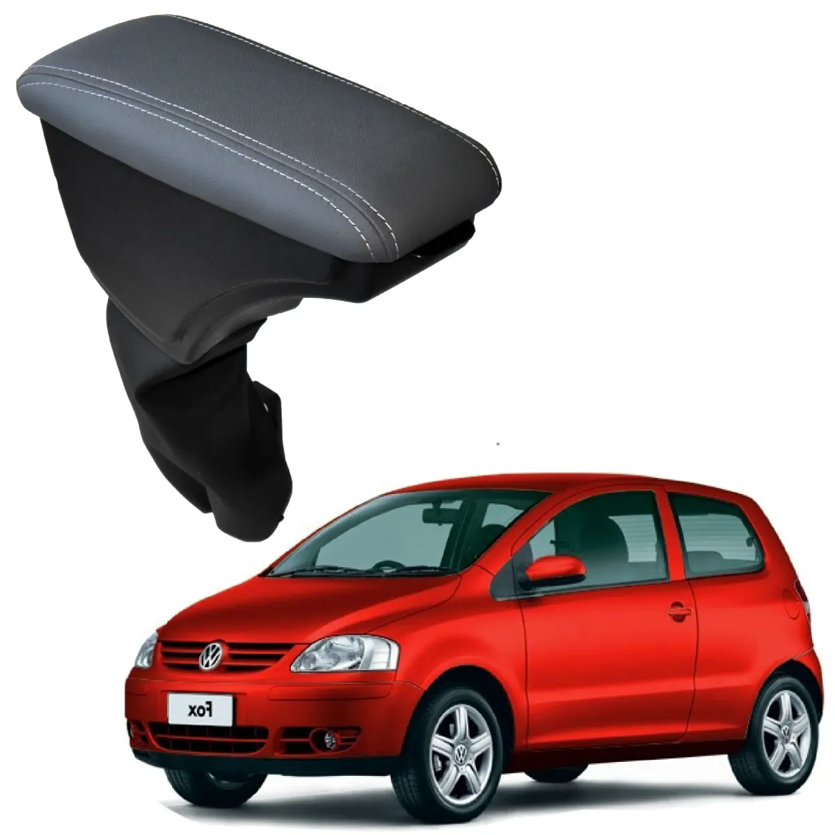 Apoio Descanso Encosto de Braço VOLKSWAGEN FOX - Cinza - 2003 a 2021