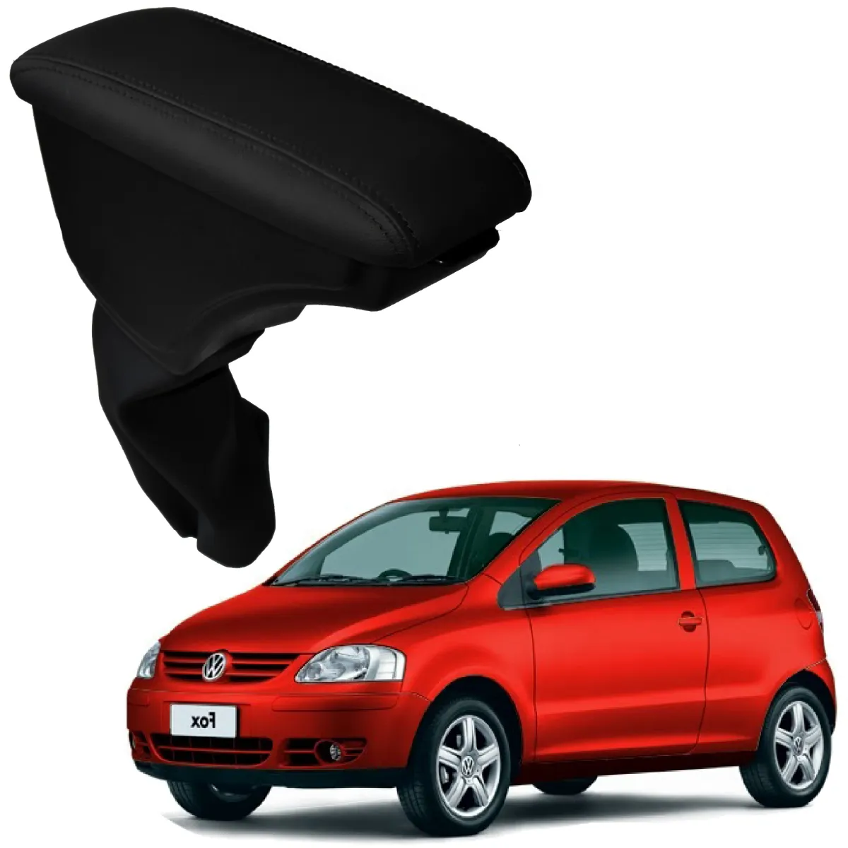 Apoio Descanso Encosto de Braço VOLKSWAGEN FOX - Preto  - 2003 a 2021