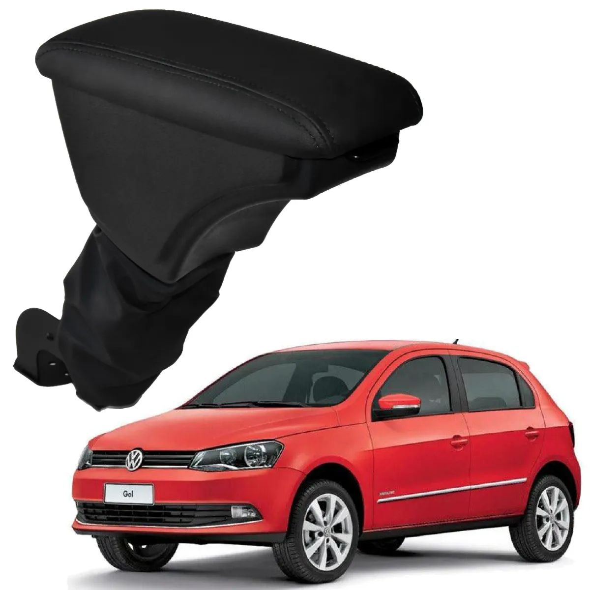 Apoio Descanso Encosto de Braço VOLKSWAGEN GOL - Preto  - 2008 a 2022