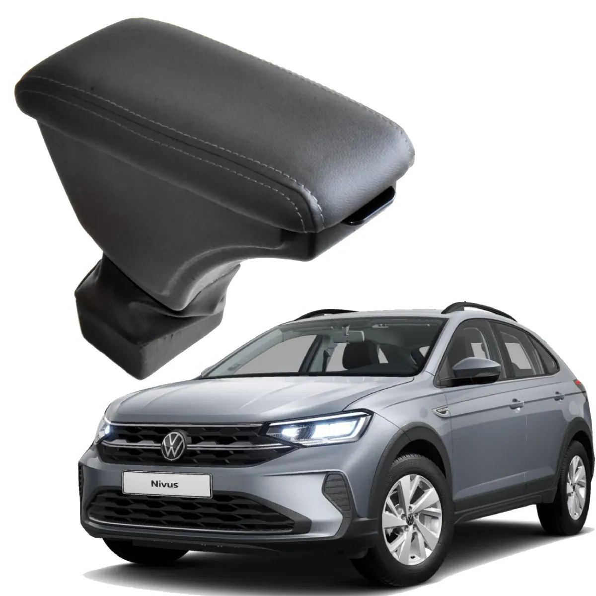 Apoio Descanso Encosto de Braço VOLKSWAGEN NIVUS SENSE - Grafite - 2024 a 2025