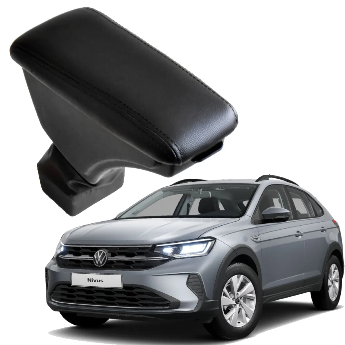 Apoio Descanso Encosto de Braço VOLKSWAGEN NIVUS SENSE - Preto  - 2024 a 2025