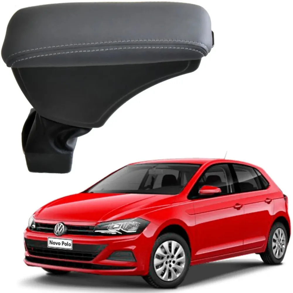 Apoio Descanso Encosto de Braço VOLKSWAGEN NOVO POLO - Cinza - 2018 a 2025