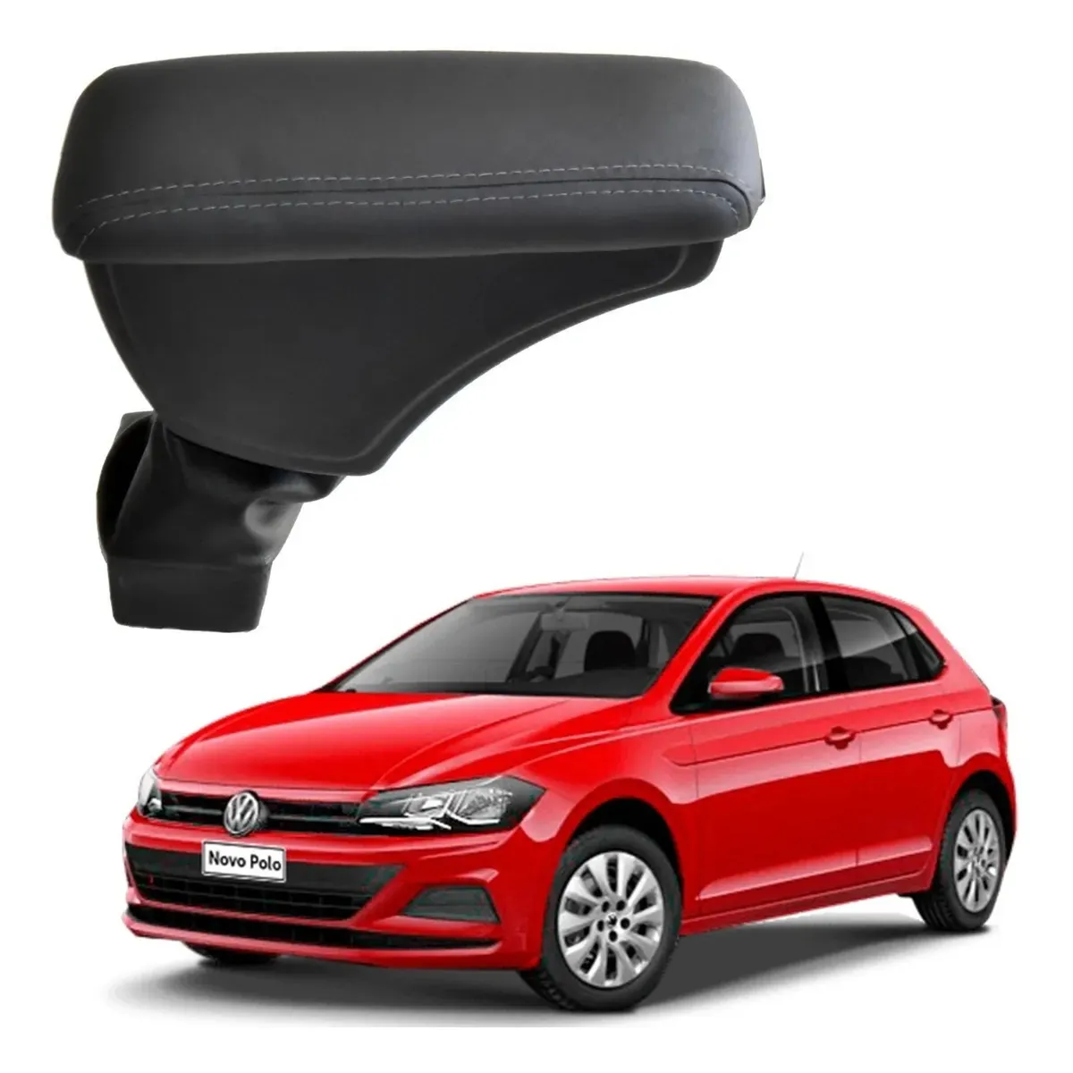 Apoio Descanso Encosto de Braço VOLKSWAGEN NOVO POLO - Grafite - 2018 a 2025