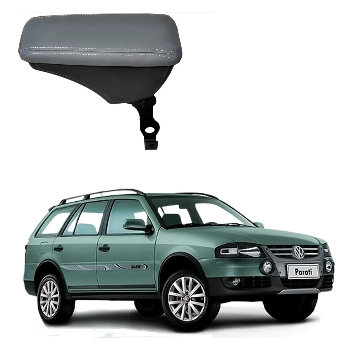 Apoio Descanso Encosto de Braço VOLKSWAGEN PARATI - Cinza - 2005 a 2022