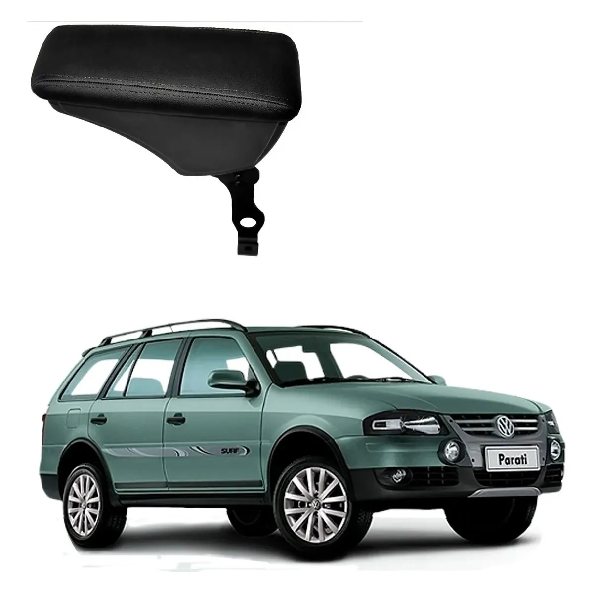Apoio Descanso Encosto de Braço VOLKSWAGEN PARATI - Preto  - 2005 a 2022