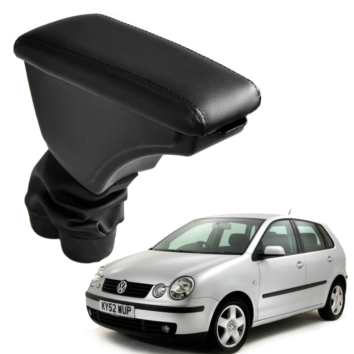 Apoio Descanso Encosto de Braço VOLKSWAGEN POLO ANTIGO - Preto  - 2002 a 2017