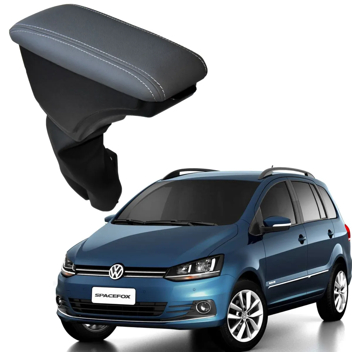 Apoio Descanso Encosto de Braço VOLKSWAGEN SPACEFOX - Cinza - 2003 a 2021