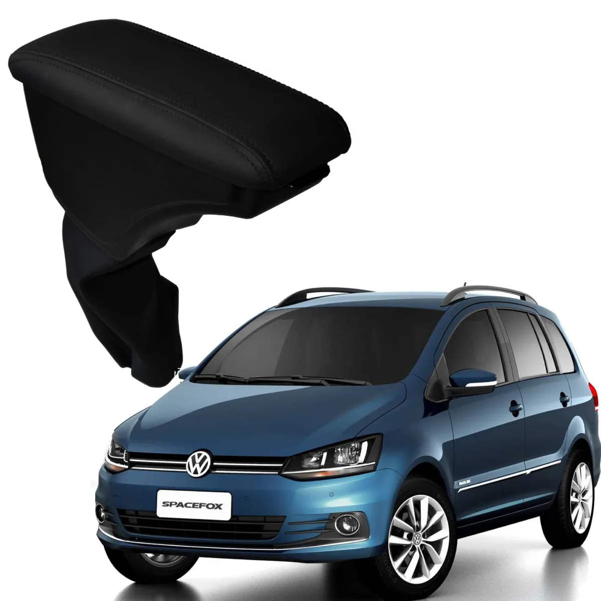 Apoio Descanso Encosto de Braço VOLKSWAGEN SPACEFOX - Preto  - 2003 a 2021