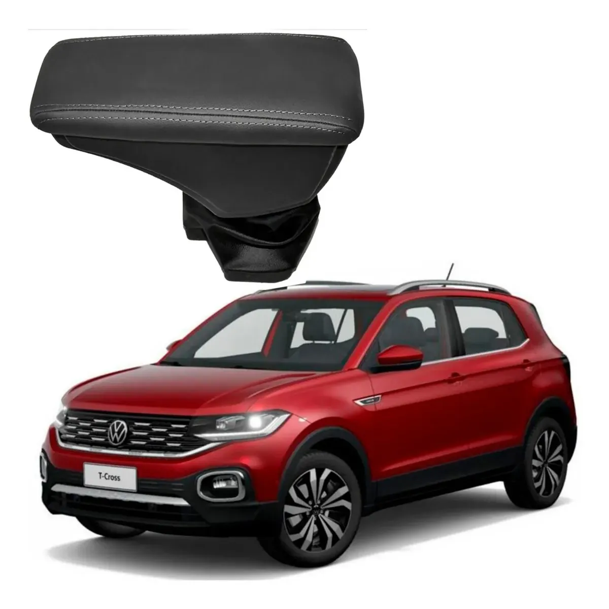 Apoio Descanso Encosto de Braço VOLKSWAGEN TCROSS - Grafite - 2019 a 2025