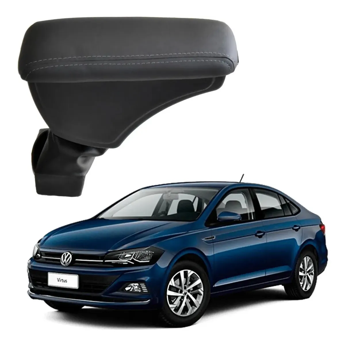 Apoio Descanso Encosto de Braço VOLKSWAGEN VIRTUS - Grafite - 2018 a 2025