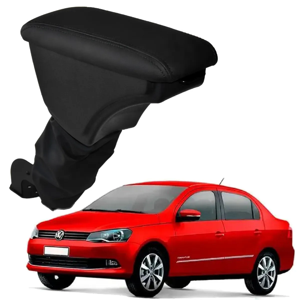 Apoio Descanso Encosto de Braço VOLKSWAGEN VOYAGE - Preto  - 2008 a 2022